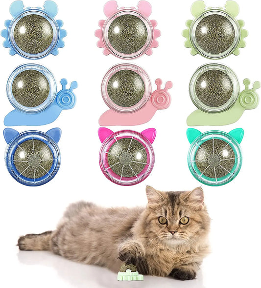 ATUBAN Catnip Wall Ball Cat Toys