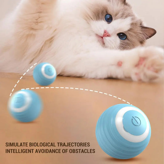 Stimulating Cat Toy Usb Rechargeable Toy Ball with Colorful Lights