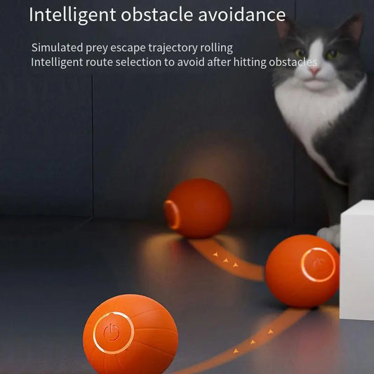 Glowing Cat Toys Automatic Rolling Ball