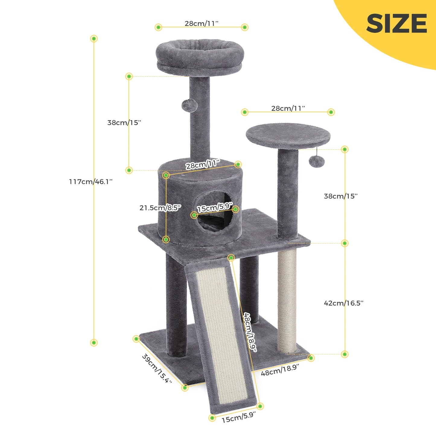 Cat Scratcher Tower Home Furniture Cat Tree