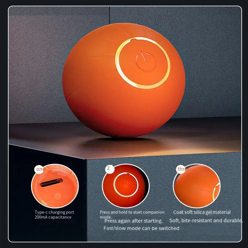 Glowing Cat Toys Automatic Rolling Ball
